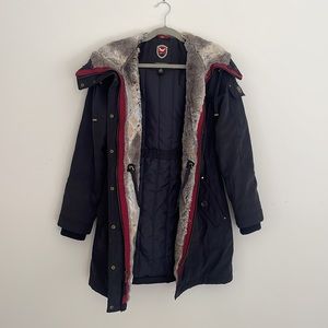 1 Madison Expedition Parka Navy Long Warm and Lined